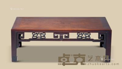  清代（1644-1911） 红木回纹炕桌 长104.5cm；宽58.3cm；高36cm