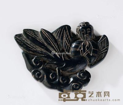  飞天纹玉珮 长6.2cm；高4.7cm