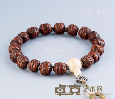  核雕阿弥陀佛十八子念珠 长50cm