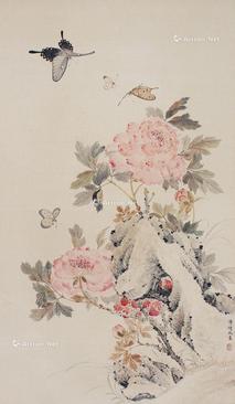  花鸟 立轴 纸本