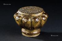  明代（1368-1644） 铜鎏金莲瓣纹佛道具