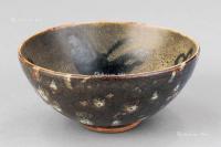  宋代-元代（1279-1368） 吉州窑剪纸贴花双蝶纹碗