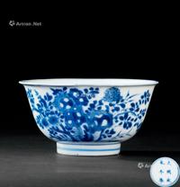  清康熙（1662-1722） 青花花卉纹碗