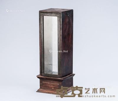  清代（1644-1911） 紫檀佛龛 长15.4cm；宽12.2cm；高40.1cm