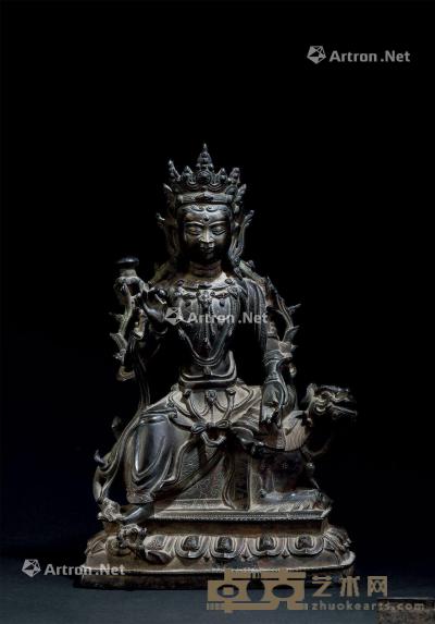  明代（1368-1644） 铜普贤菩萨座像 高27.5cm