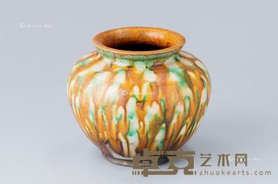  唐代（618-907） 三彩罐 直径14.2cm；高12.2cm
