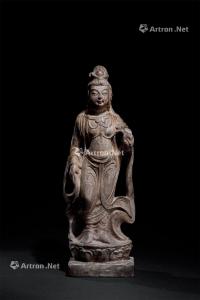  唐代（618-907） 石雕菩萨立像