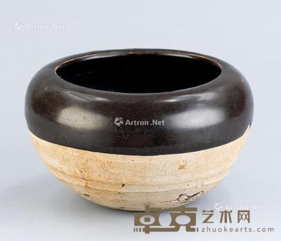  唐代（618-907） 黑釉水盂 直径20.5cm；高12.1cm