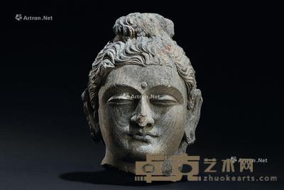  3世纪 石雕犍陀罗佛首 高14cm
