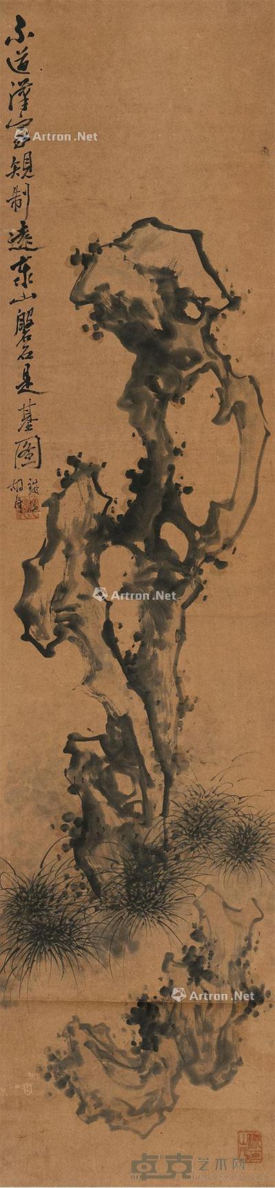  洞天一品 立轴 水墨纸本 132×31cm