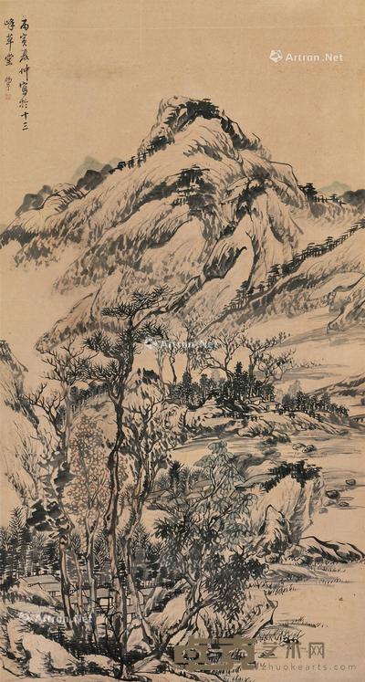  山水 立轴 水墨纸本 169×90cm