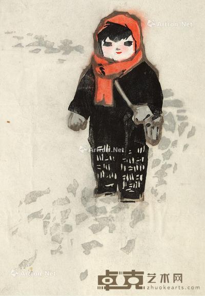  人物版画 镜心 28×19cm