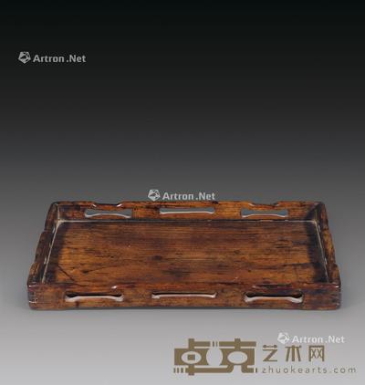 清代 红木托盘 21×33cm