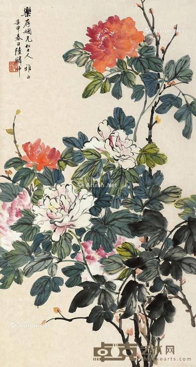 富贵长年 立轴 设色纸本 87×46cm