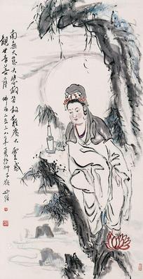  观音 立轴 纸本