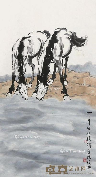  马 立轴 纸本 92×49cm