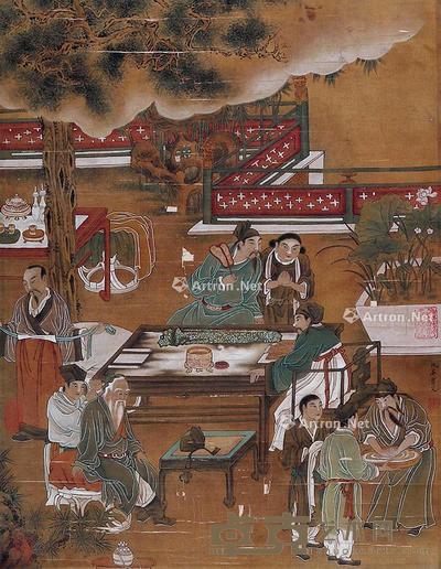 人物 立轴 绢本 78×36cm