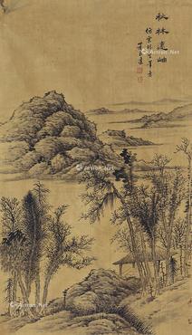  山水 立轴 绢本