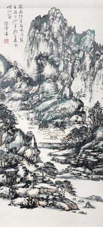  山水 立轴 纸本