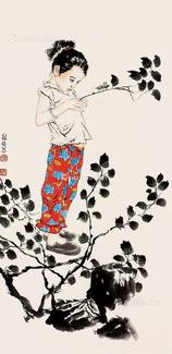  人物 立轴 纸本