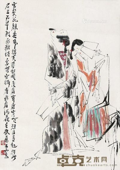 人物 立轴 纸本 72×51cm