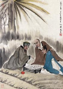  人物 镜片 纸本