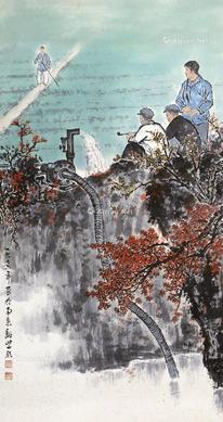  山水 立轴 纸本