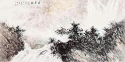  山居图 镜片 纸本