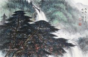  山水 立轴 纸本