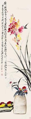  花卉 立轴 纸本