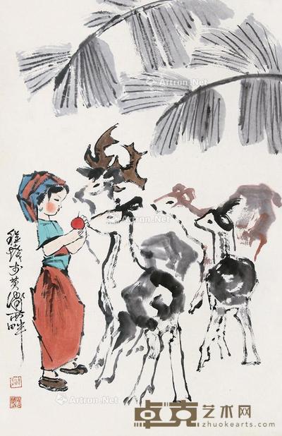 人物 立轴 纸本 68×44cm