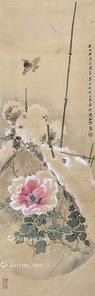  花卉 立轴 绢本