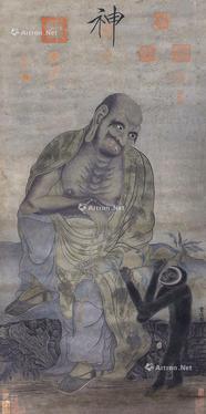  罗汉 立轴 纸本