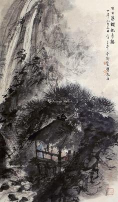  山水 立轴 纸本