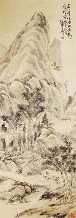  山水 立轴 纸本