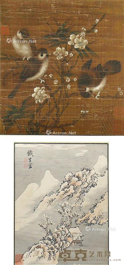 双挖 立轴 绢本 尺寸不一