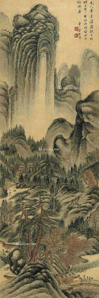  山水 立轴 纸本