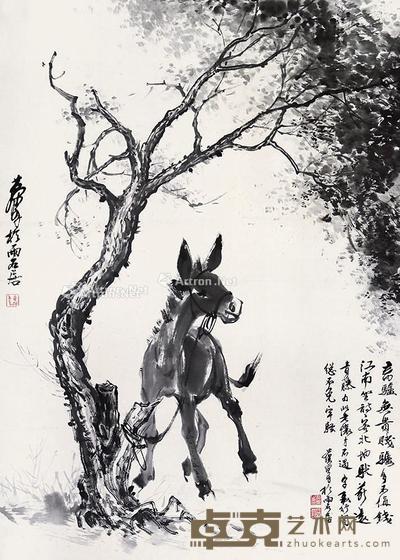 驴 立轴 纸本 96×68cm