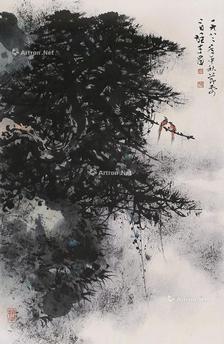  长寿图 立轴 纸本
