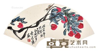 大利图 扇面 纸本 21×55cm
