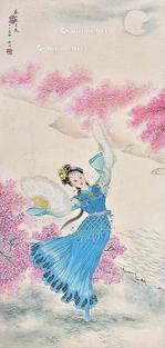 春江花月夜 镜片 纸本