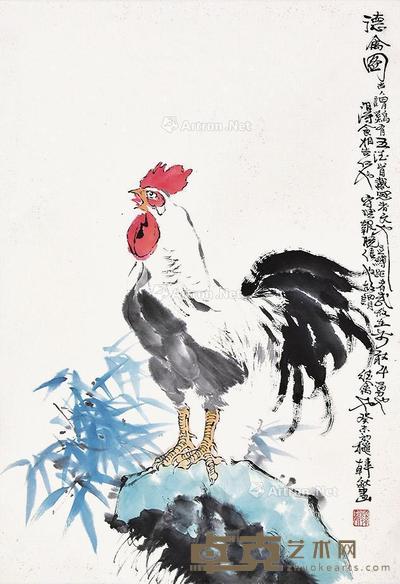 德禽图 立轴 纸本 67×47cm
