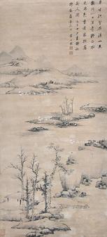  山水 立轴 纸本