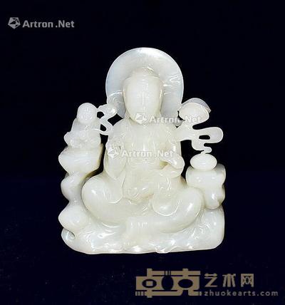 童子观音 高16cm;宽13.5cm;厚7cm;重1710g