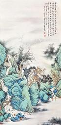  仿宋人山水 立轴 纸本