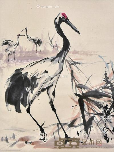 三寿图 立轴 纸本 66×50cm