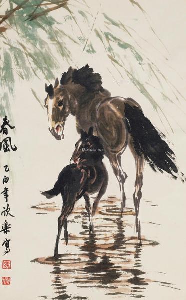  2005年作 春风 立轴 设色纸本
