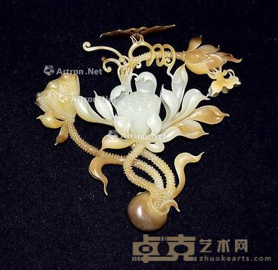 玉莲花 长15cm;宽15cm;重182.5g