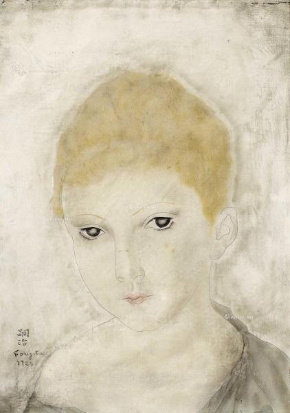  1925年作 女孩 油彩 画布