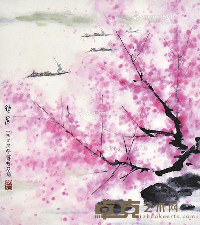 风景 镜框 纸本 34×30cm